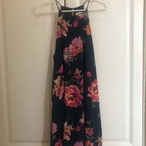 Everly Navy floral print dress